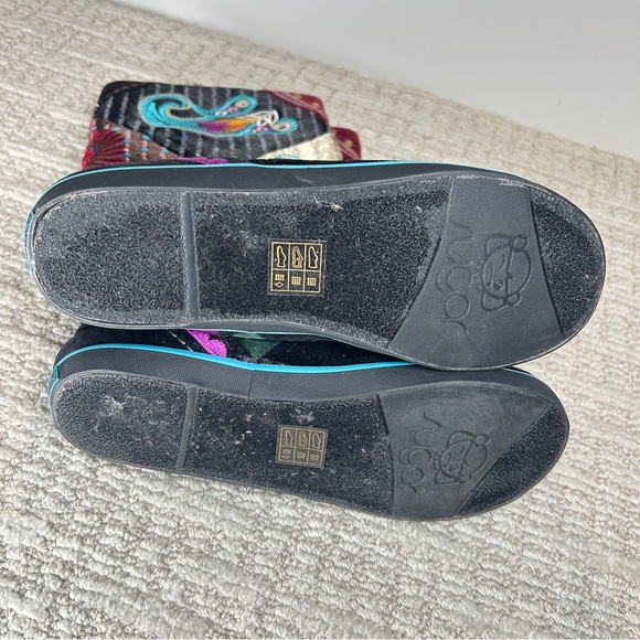 Vintage Y2K Sugar Brand Boho Embroidered Beaded Multicolor Women's Boots Size 6 - Picture 4 of 5